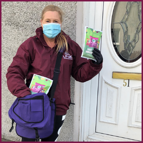 Door to door safe sampling product demonstration for Plantastic